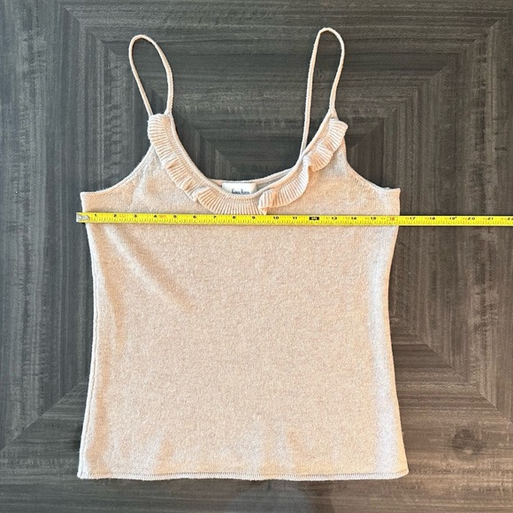 Neiman Marcus Cashmere Ruffle Cami - Picture 5 of 6